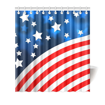 American flag Style Shower Curtain