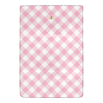 Gingham Pink Pattern Print Design 02 Women's Trifold Wallet