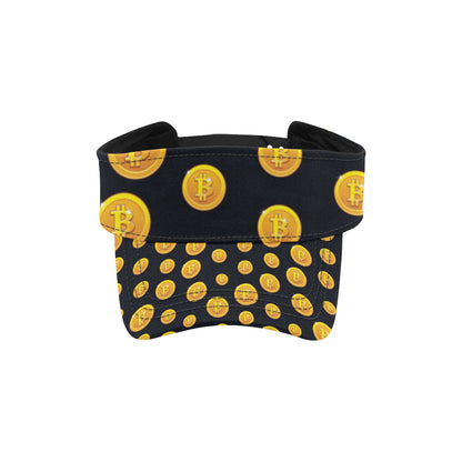Bitcoin Pattern Print Design DO04 Unisex Sun Visor