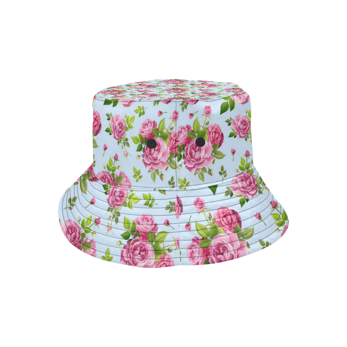 Rose Pink Pattern Print Design RO08 Unisex Bucket Hat