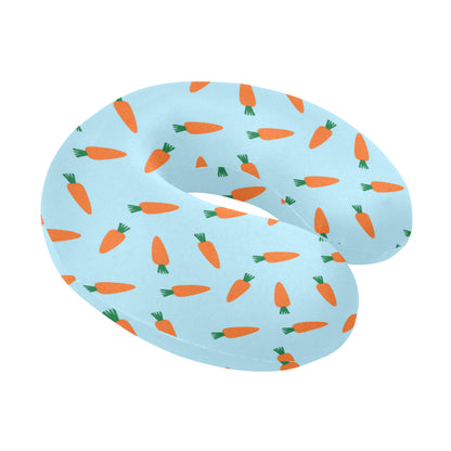 Carrot Pattern Print Design 03 U-Shaped Travel Neck Pillow