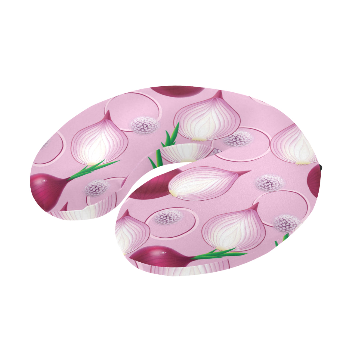 Onion Pattern Print Design A01 U-Shaped Travel Neck Pillow