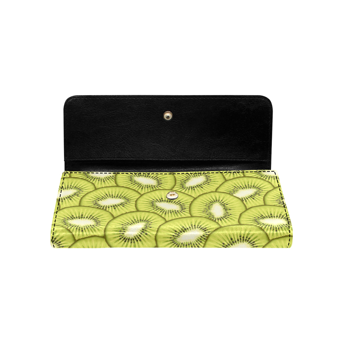 Kiwi Pattern Print Design KW07 Women's Trifold Wallet