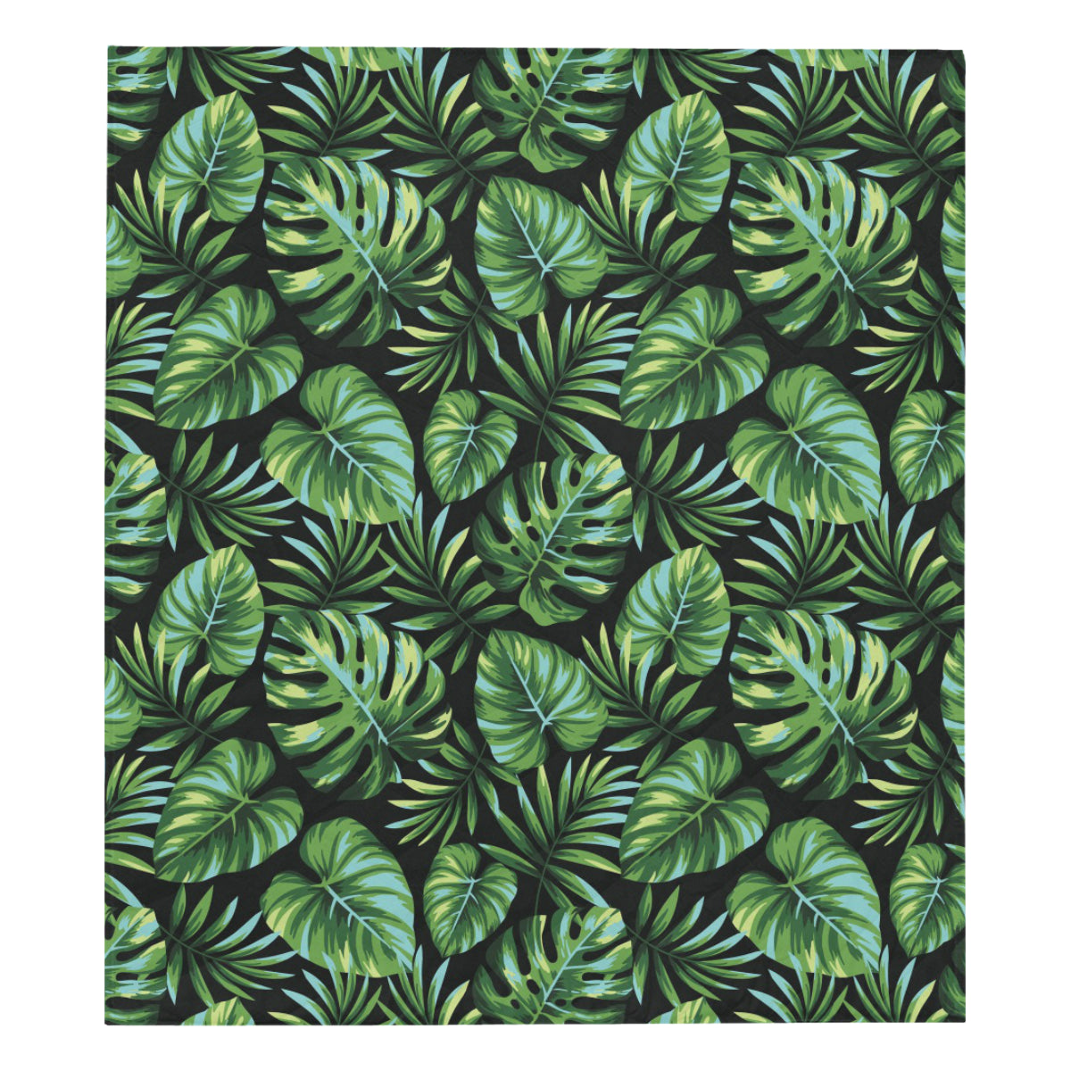 Palm Leaves Pattern Print Design PL013 Premium Quilt