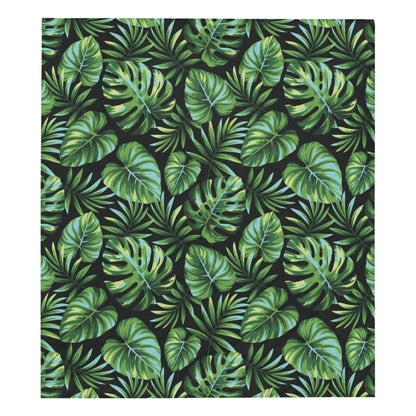 Palm Leaves Pattern Print Design PL013 Premium Quilt
