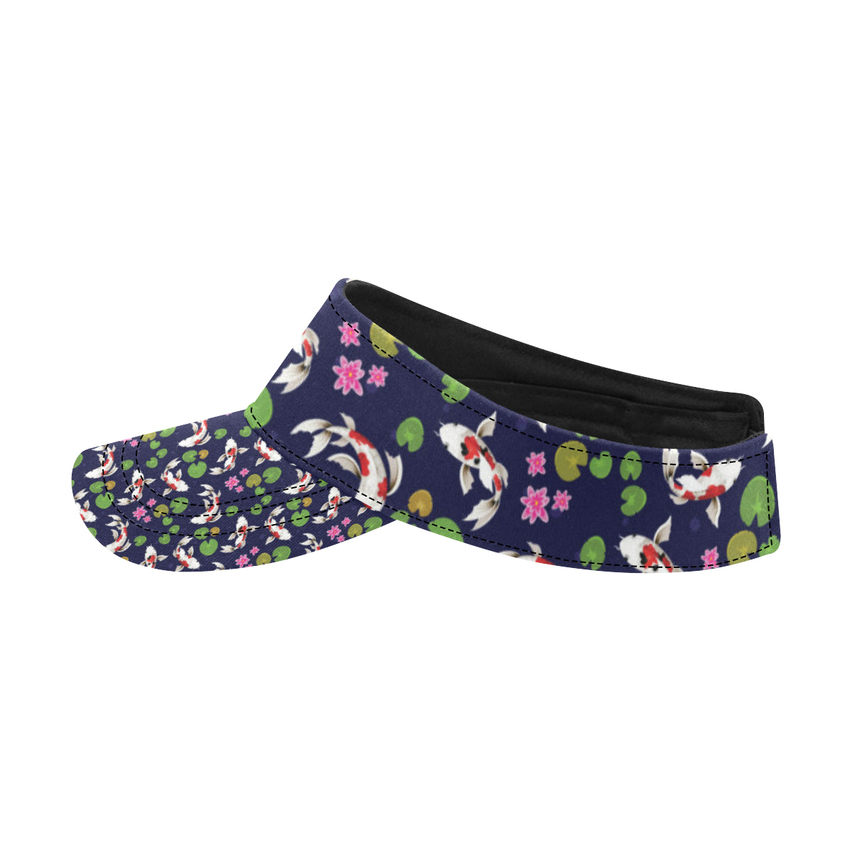 Koi Carp Pattern Design Themed Print Unisex Sun Visor
