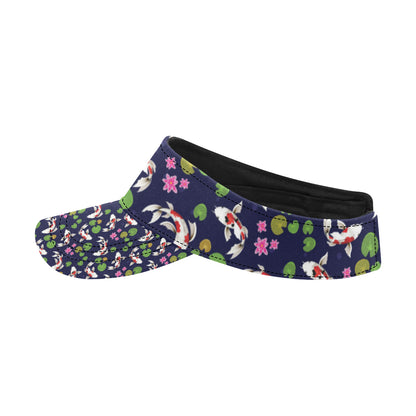 Koi Carp Pattern Design Themed Print Unisex Sun Visor