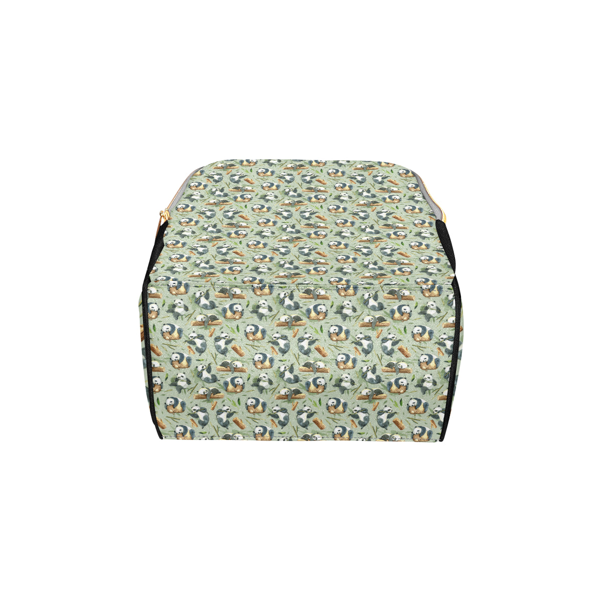 Panda Bear Design Bamboo Print Diaper Bag Backpack