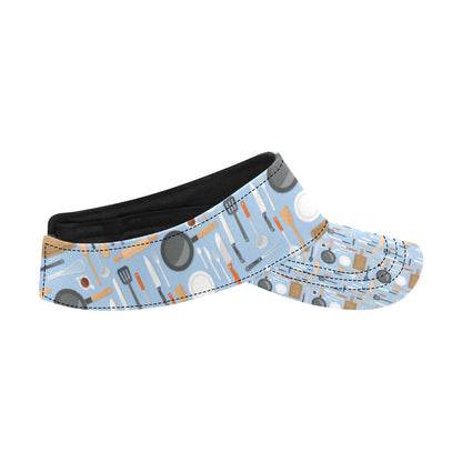 Cooking Kitchen Tools Pattern Print Design 02 Unisex Sun Visor