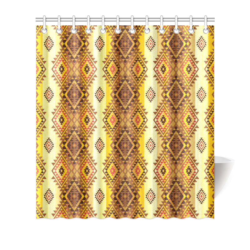 Native Pattern Print Design A09 Shower Curtain