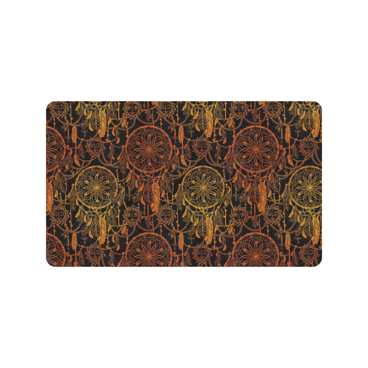 Dream catcher Sun and Moon Rubber Doormat