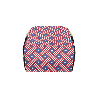 American flag Pattern Diaper Bag Backpack