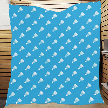 Badminton Ball Pattern Print Design 08 Premium Quilt