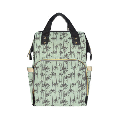 Palm Tree Pattern Print Design A04 Diaper Bag Backpack