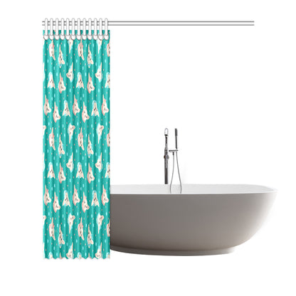 Chihuahua Polka Dot Pattern Shower Curtain