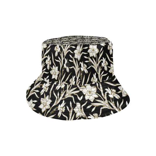 Daffodils Pattern Print Design DF06 Unisex Bucket Hat