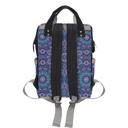 Medallion Pattern Print Design 05 Diaper Bag Backpack