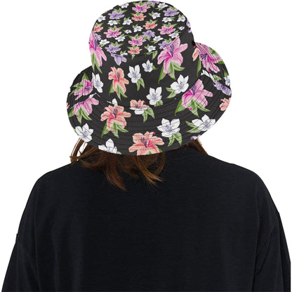 Lily Pattern Print Design LY02 Unisex Bucket Hat