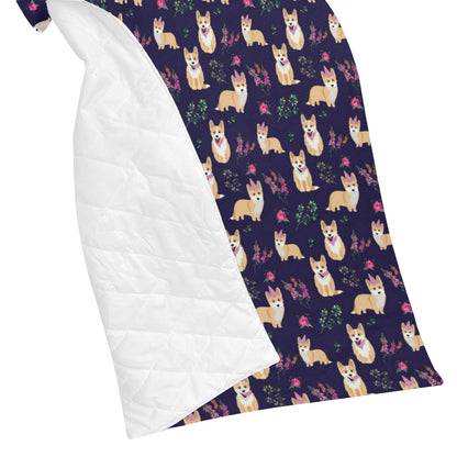 Pembroke Welsh Corgis Pattern Print Design A06 Premium Quilt