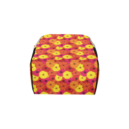 Gerberas Pattern Print Design GB05 Diaper Bag Backpack
