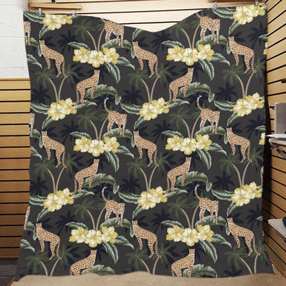 Cheetah Pattern Print Design 04 Premium Quilt