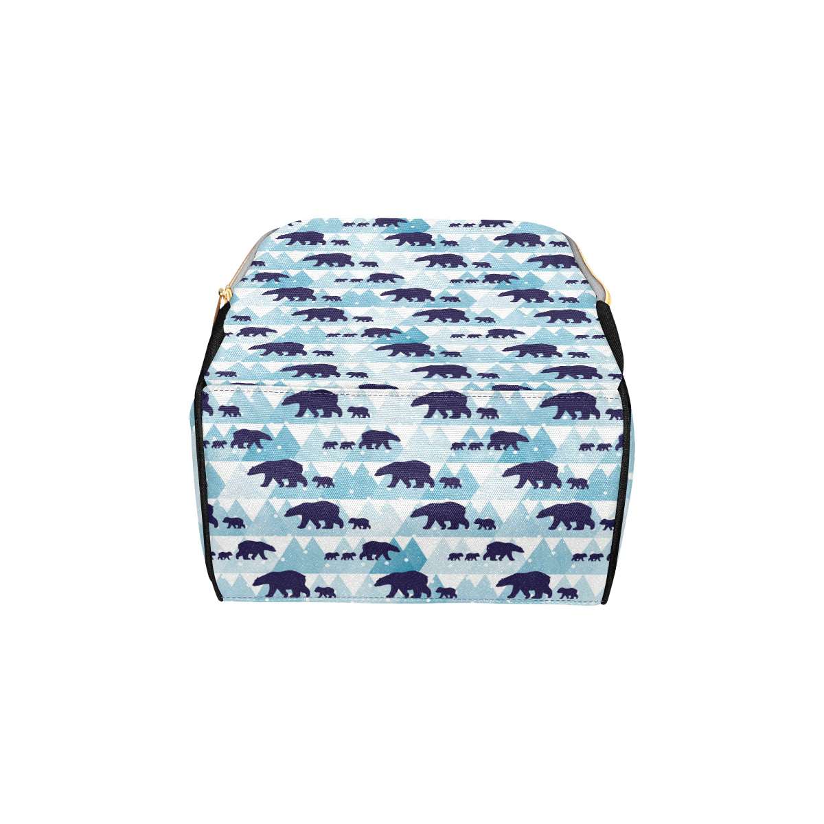 Bear Pattern Print Design BE01 Diaper Bag Backpack