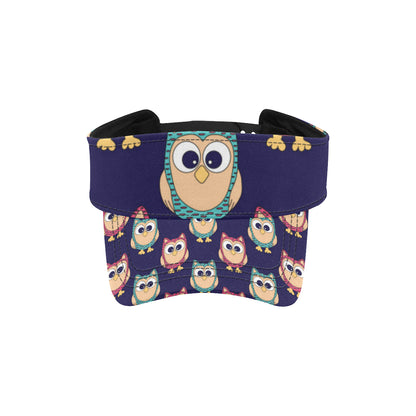 Owl Pattern Print Design A06 Unisex Sun Visor