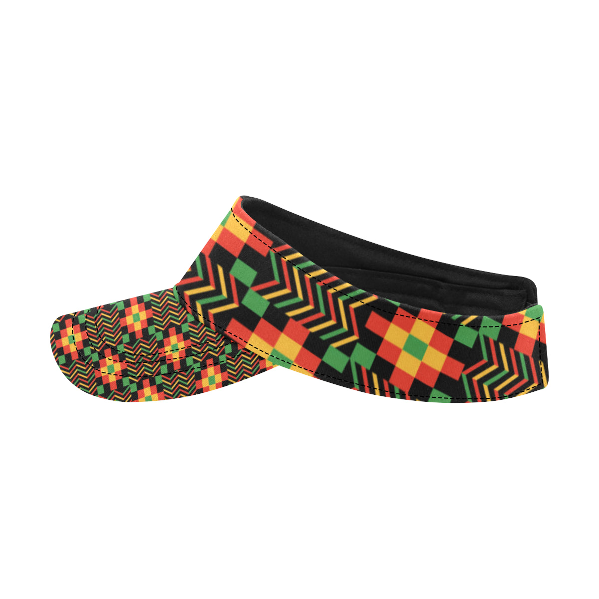 Kente Pattern Print Design 01 Unisex Sun Visor