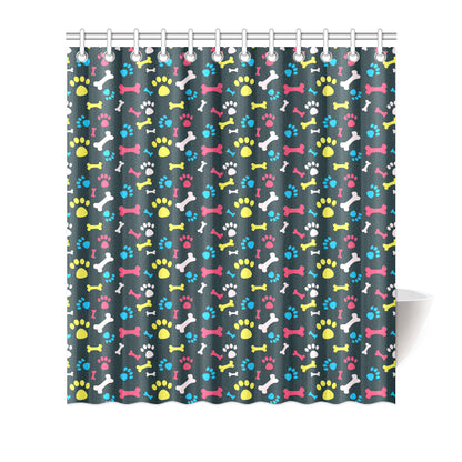 Paw Design Print Shower Curtain