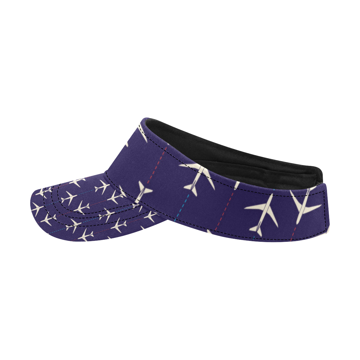 Airplane Pattern Print Design 03 Unisex Sun Visor