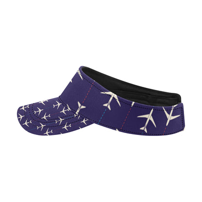 Airplane Pattern Print Design 03 Unisex Sun Visor