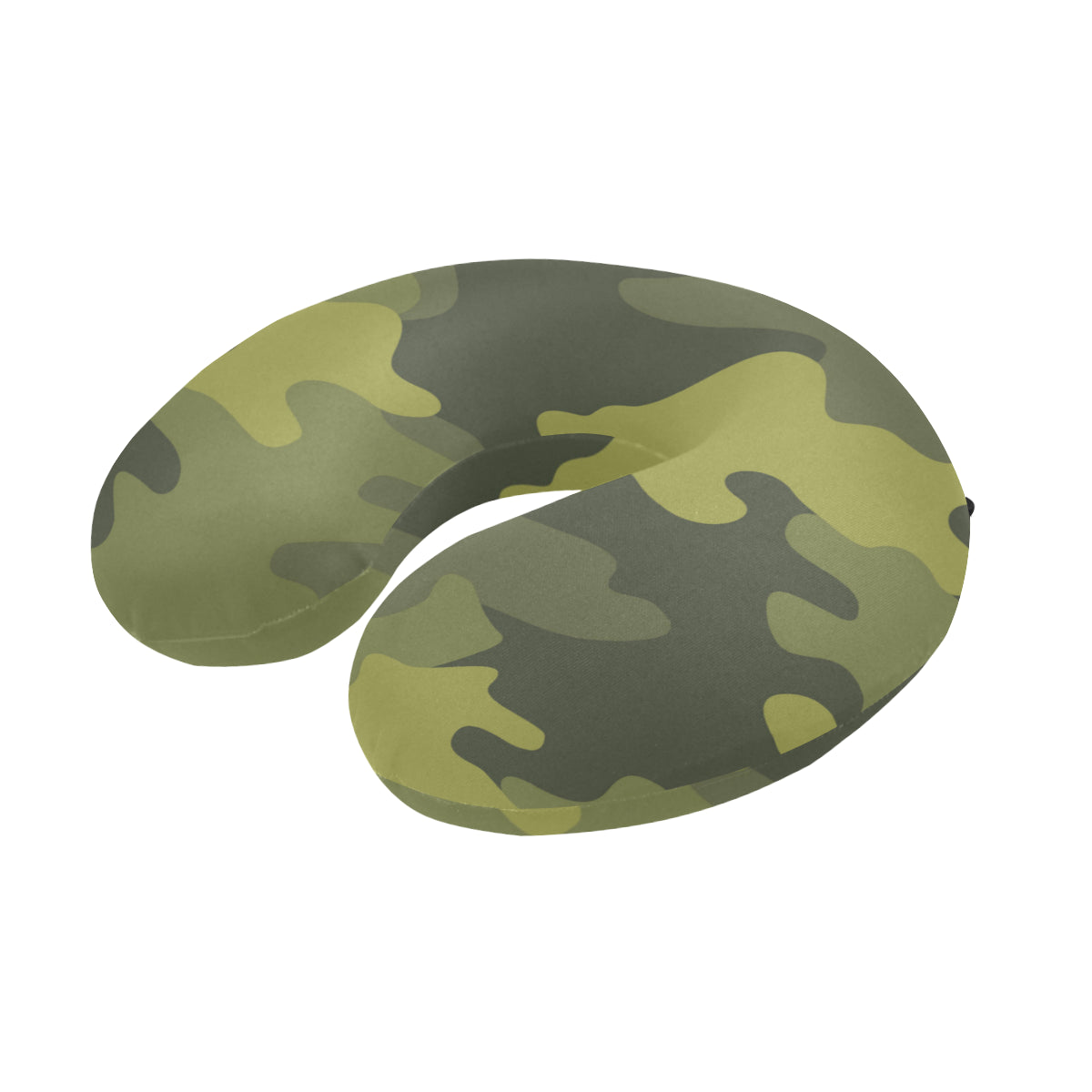 Military Camouflage Pattern Print Design 02 U-Shaped Travel Neck Pillow