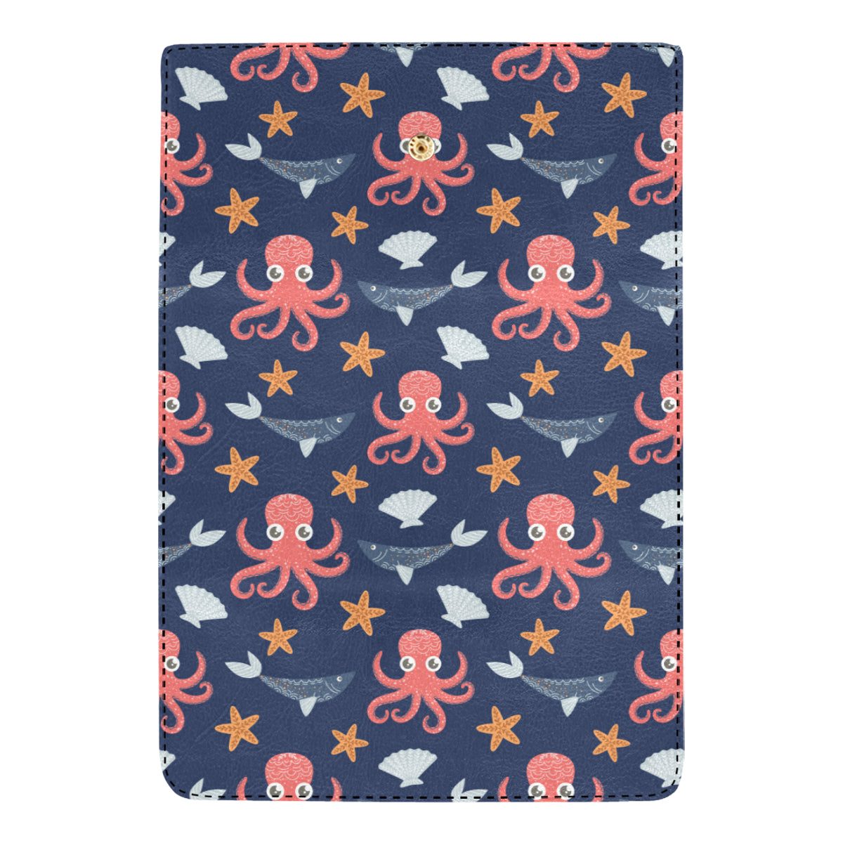 Octopus Pattern Print Design A04 Women's Trifold Wallet