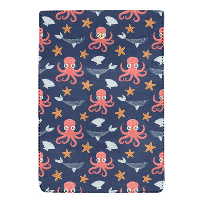 Octopus Pattern Print Design A04 Women's Trifold Wallet