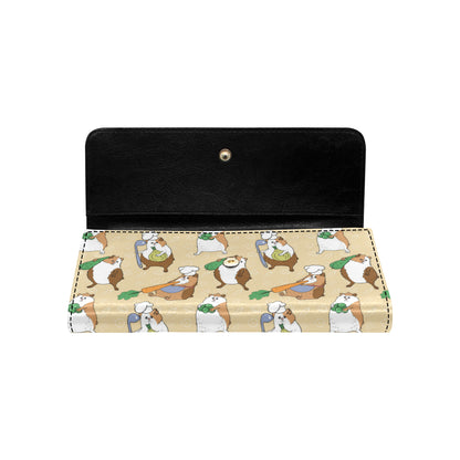 Guinea Pig Pattern Print Design 03 Women's Trifold Wallet