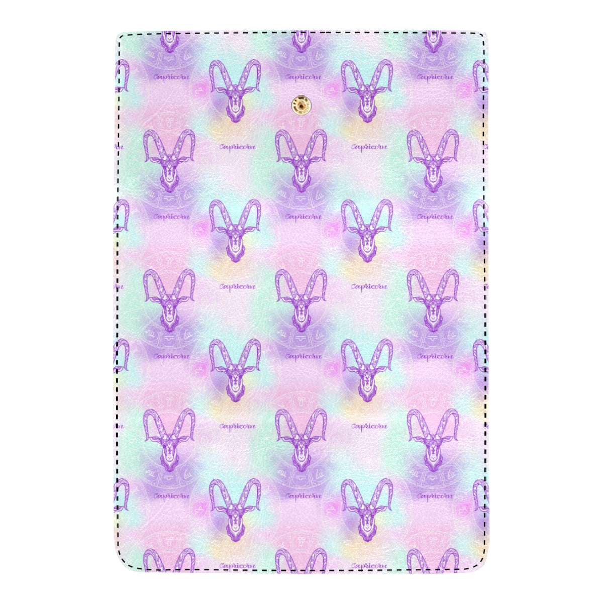 Capricorn Zodiac Pattern Print Design 02 Women's Trifold Wallet