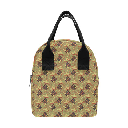 Western Cowboy Themed Insulated Lunch Bag