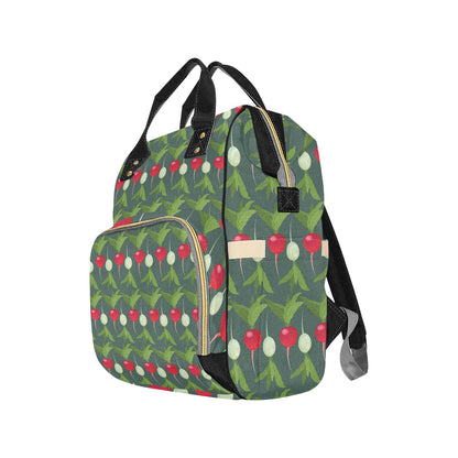 Radish Pattern Print Design A03 Diaper Bag Backpack