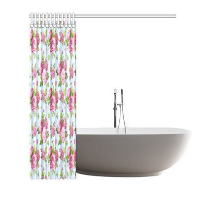 Rose Pink Pattern Print Design RO08 Shower Curtain