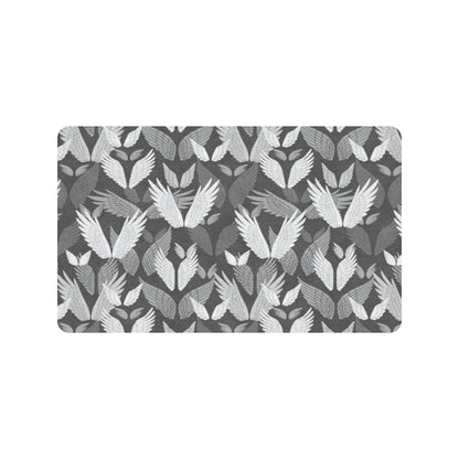 Angel Wings Pattern Design Themed Print Rubber Doormat