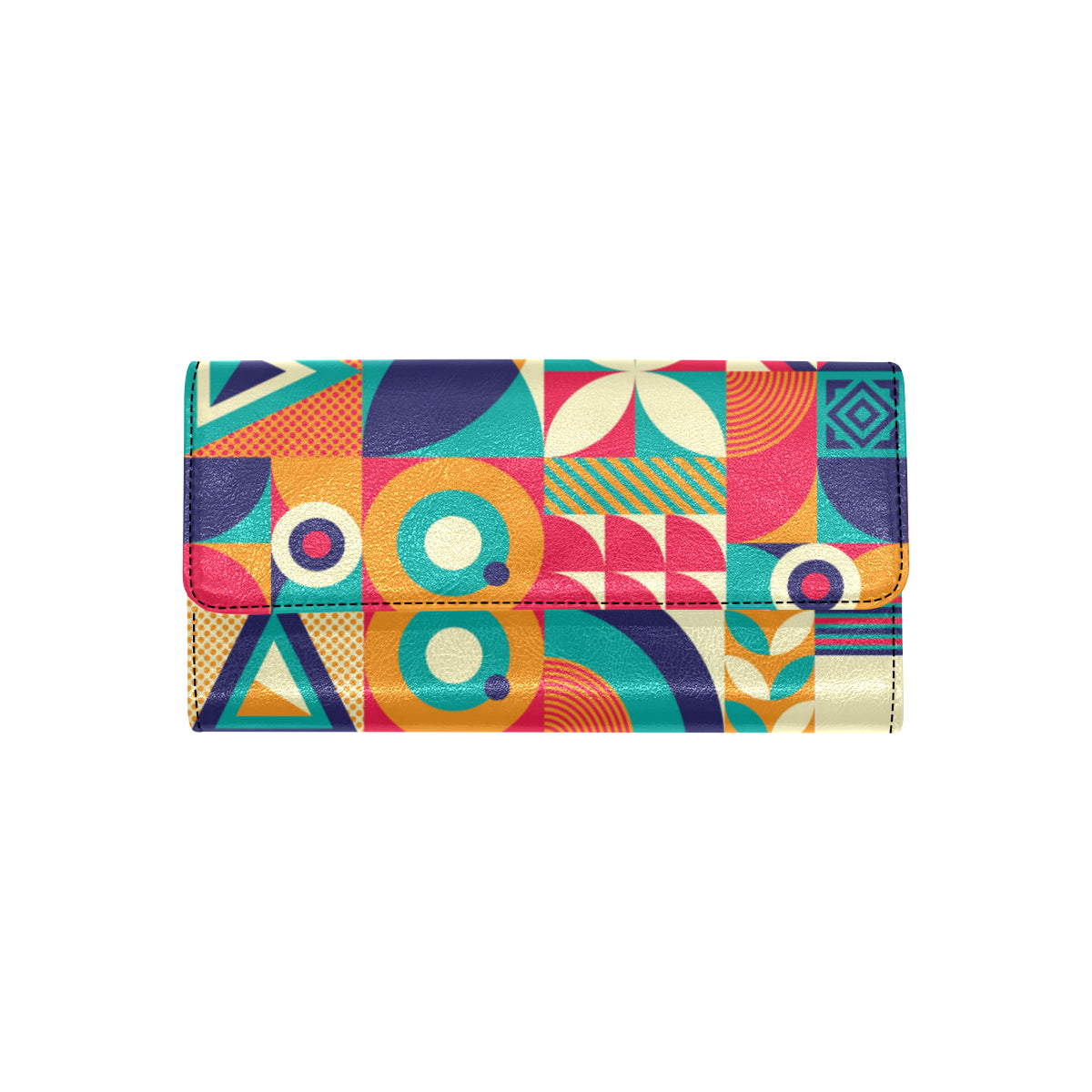 Mosaic Pattern Print Design 03 Women's Trifold Wallet