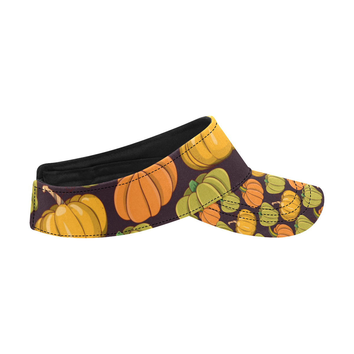 Pumpkin Pattern Print Design A01 Unisex Sun Visor