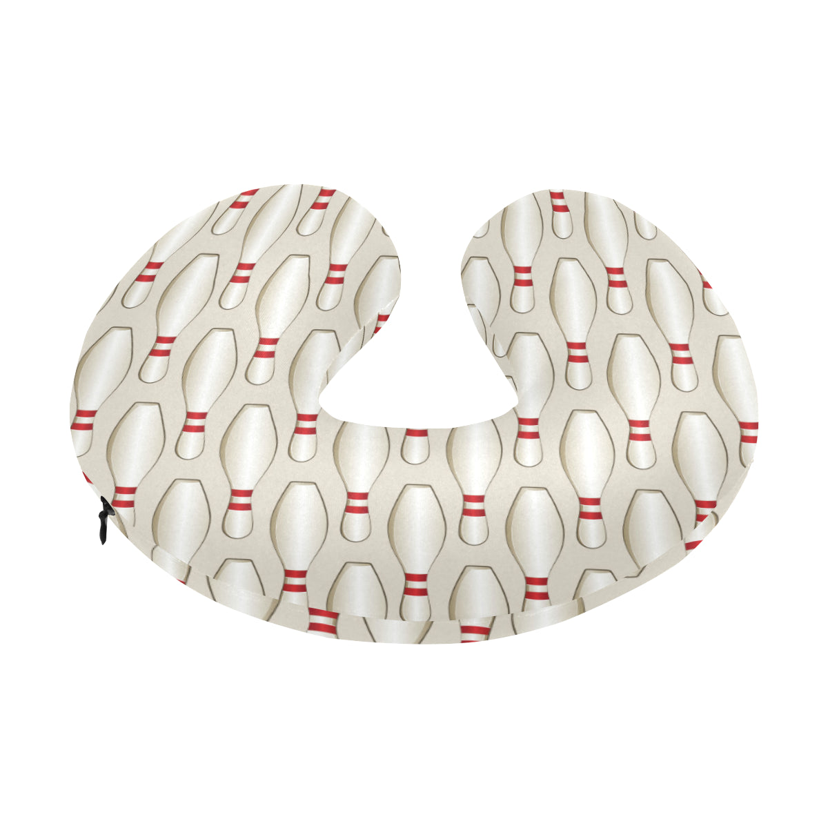 Bowling Pin Pattern Print Design 01 U-Shaped Travel Neck Pillow