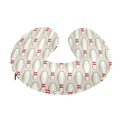 Bowling Pin Pattern Print Design 01 U-Shaped Travel Neck Pillow
