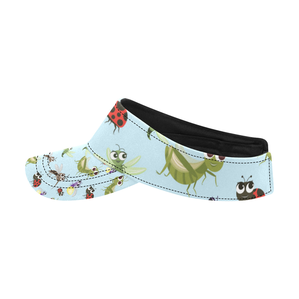 Ladybug Pattern Print Design 01 Unisex Sun Visor