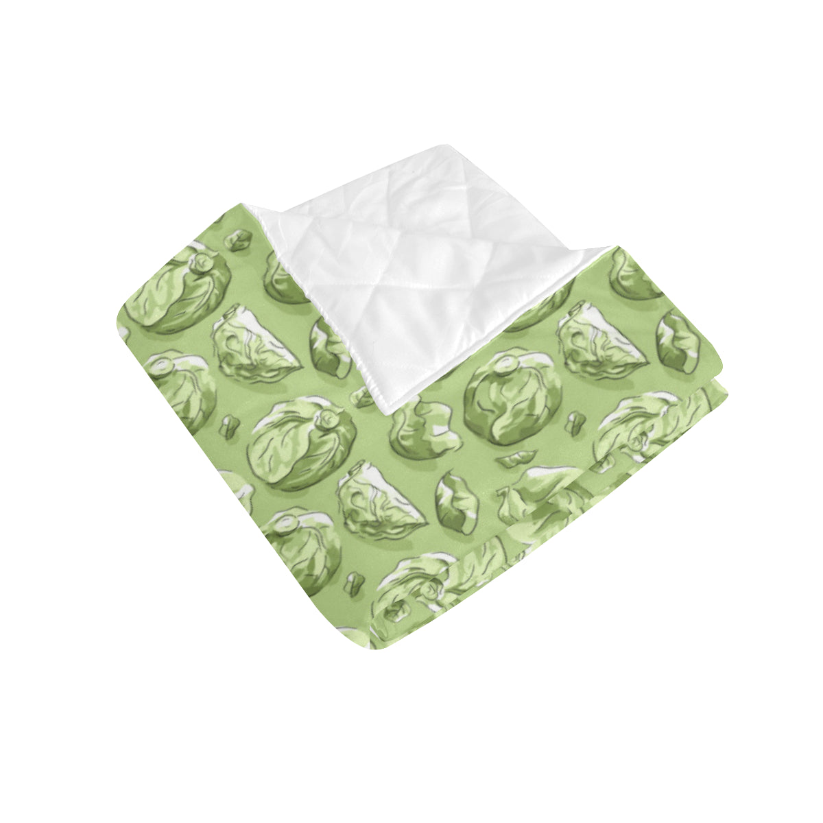 Brussels Sprouts Pattern Print Design 01 Premium Quilt