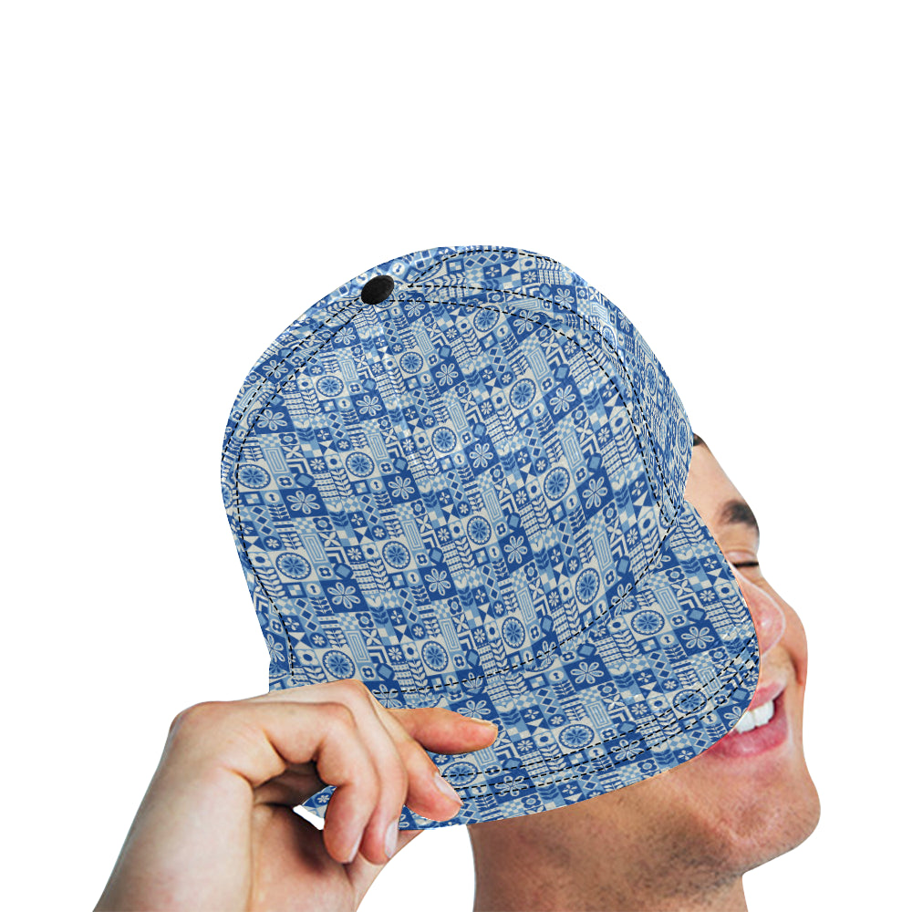Swedish Print Pattern Snapback Cap