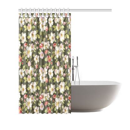 Apple blossom Pattern Print Design AB01 Shower Curtain