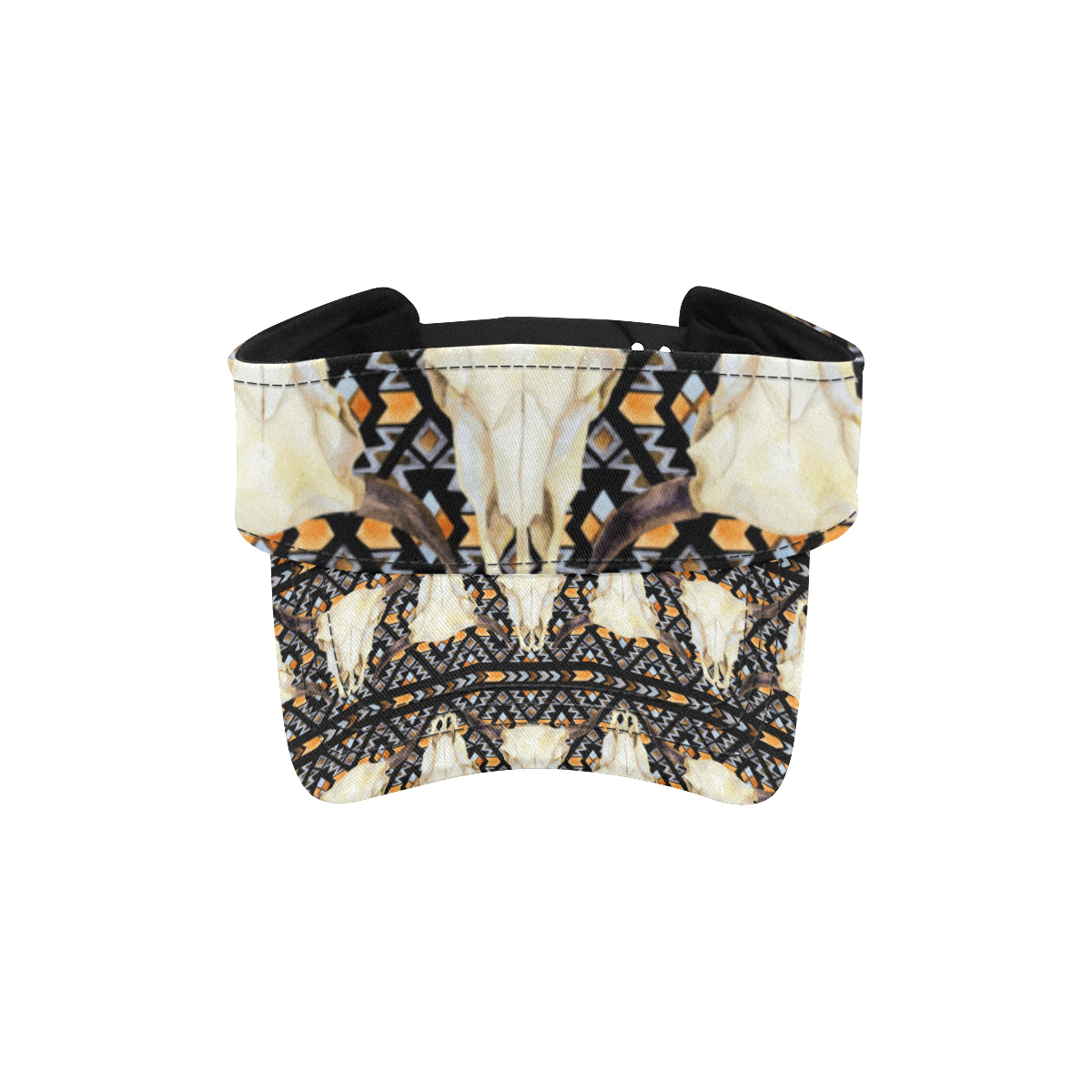 Buffalo Head Pattern Print Design 03 Unisex Sun Visor