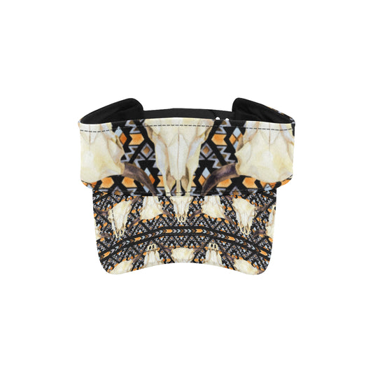 Buffalo Head Pattern Print Design 03 Unisex Sun Visor